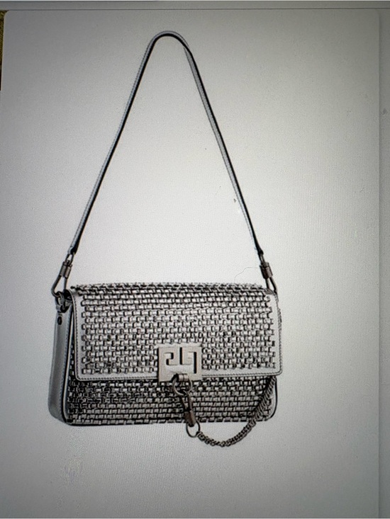 Givenchy Handbags - Givenchy Silver with Crystal crossbody bag